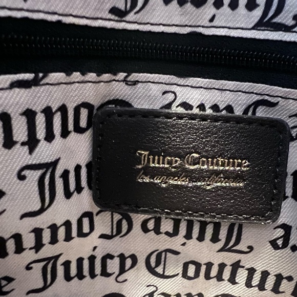Juicy Couture Light Pink and Black Crossbody Bowling Style Bag 🦋🩷🩵 - Picture 10 of 12
